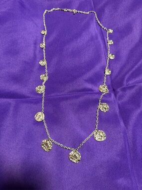 Park Lane Gold-Tone Textured Disc Charm Necklace – New